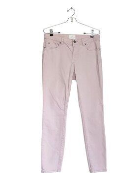 Caslon Denim Women's Pink High-Rise Stretch Skinny Ankle Jeans in Pink - Sz 27